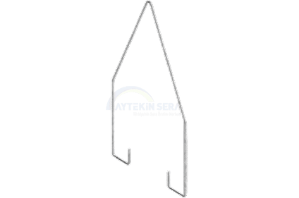 gutter taşıyıcı tel, galvanizli taşıyıcı tel, oluk destek sistemi, sera su tahliye sistemi, modern seracılık, Aytekin Sera, galvanizli yapı elemanları.